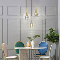 Suspension Design Verre & Spirale Dorée | Marco Lucetti