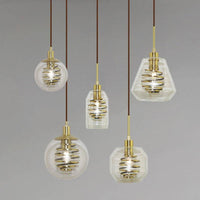 Suspension Design Verre & Spirale Dorée | Marco Lucetti