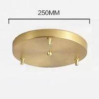 Suspension Design Verre & Spirale Dorée | Marco Lucetti Base ronde