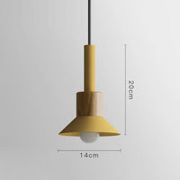 Suspension design Wood&Metal pour fenêtres | Marco Lucetti B - Jaune
