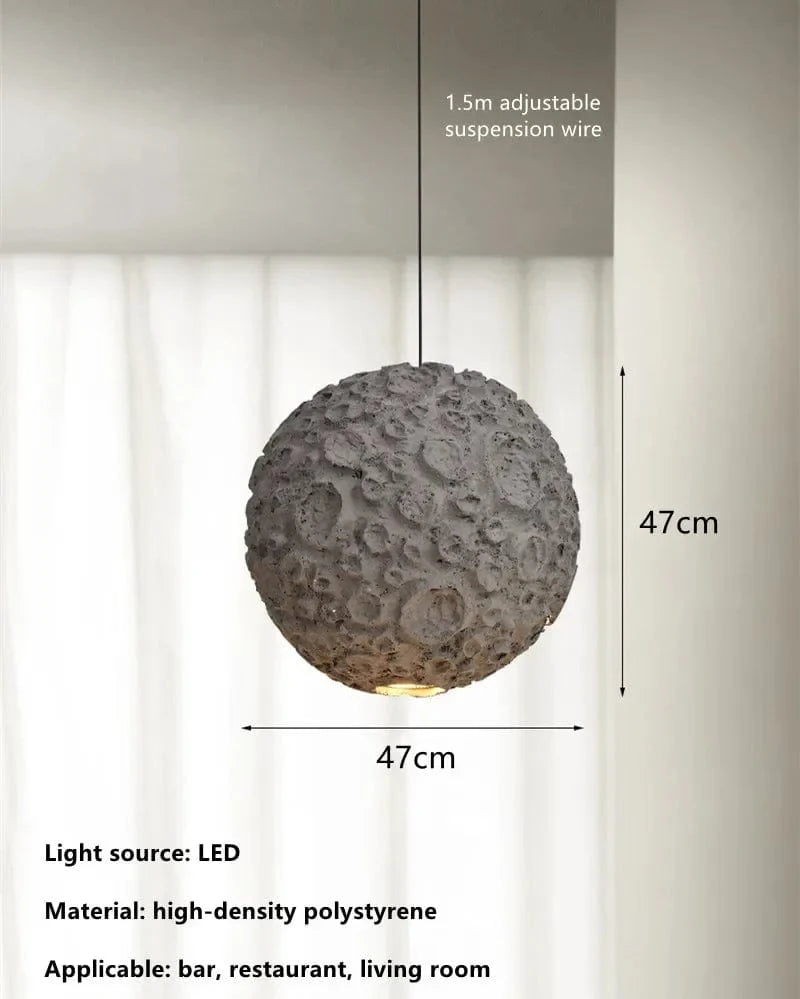 Suspension Designer japonais pour salon et salle à manger – Café et magasin Planet Grey | Marco Lucetti Blanc froid