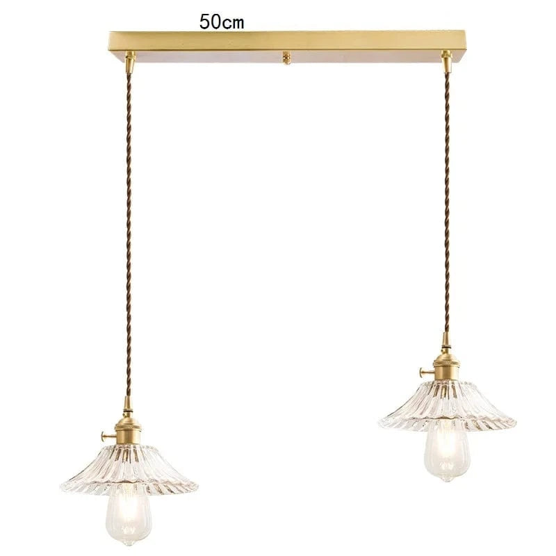 Suspension Diamond Glass LED Nordic Modern | Marco Lucetti 2 têtes / 4W (MAX100W)