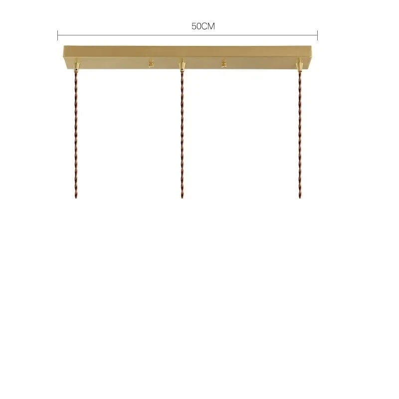 Suspension Diamond Glass LED Nordic Modern | Marco Lucetti Auvent 3 têtes / 4W (MAX100W)