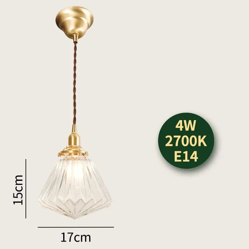 Suspension Diamond Glass LED Nordic Modern | Marco Lucetti Lampe suspendue / 4W (MAX100W)