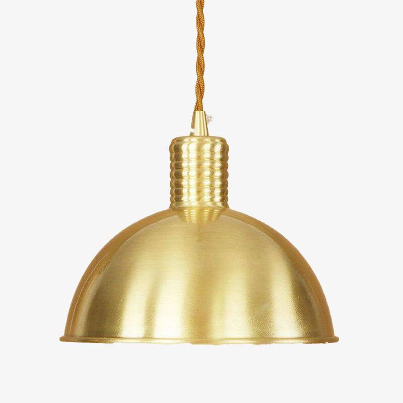 Suspension dorée demi-sphère rétro Café. | Marco Lucetti