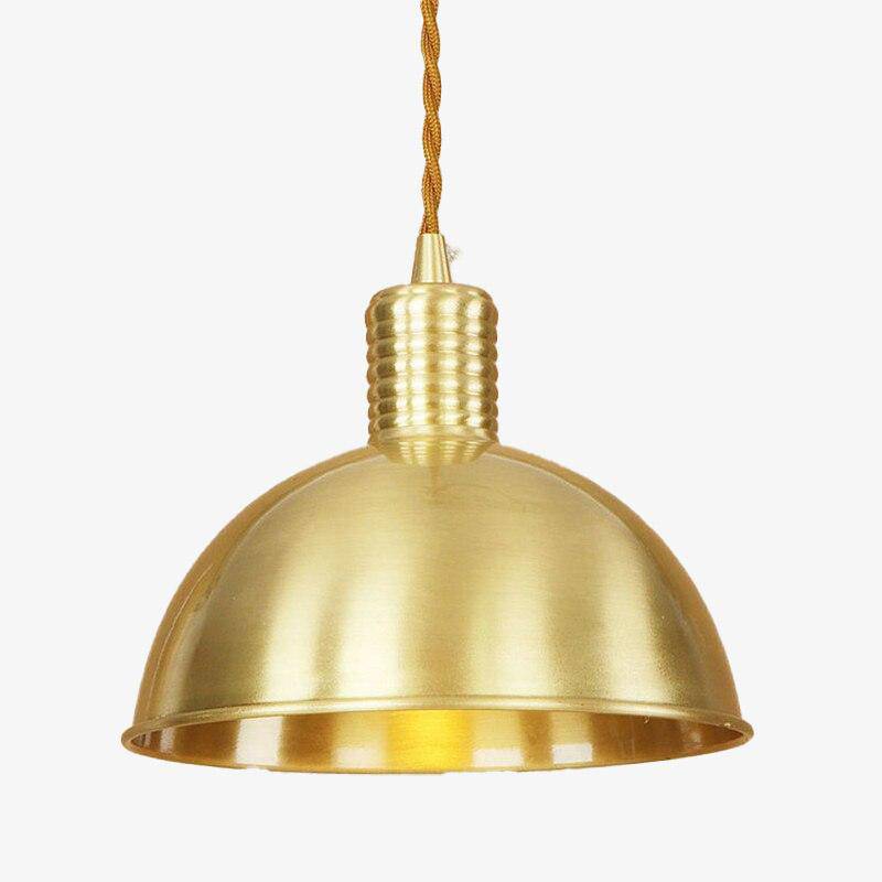 Suspension dorée demi-sphère rétro Café. | Marco Lucetti