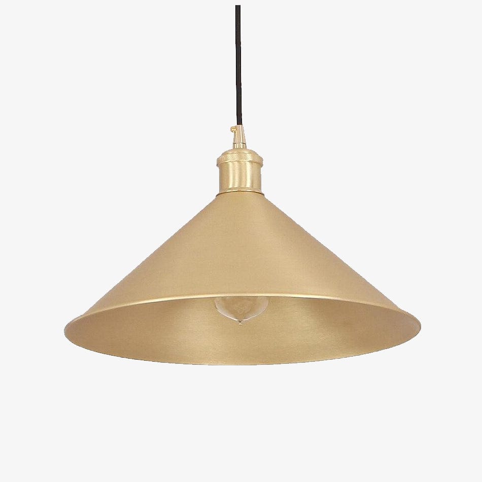 Suspension dorée design à LED - Conique en cuivre | Marco Lucetti