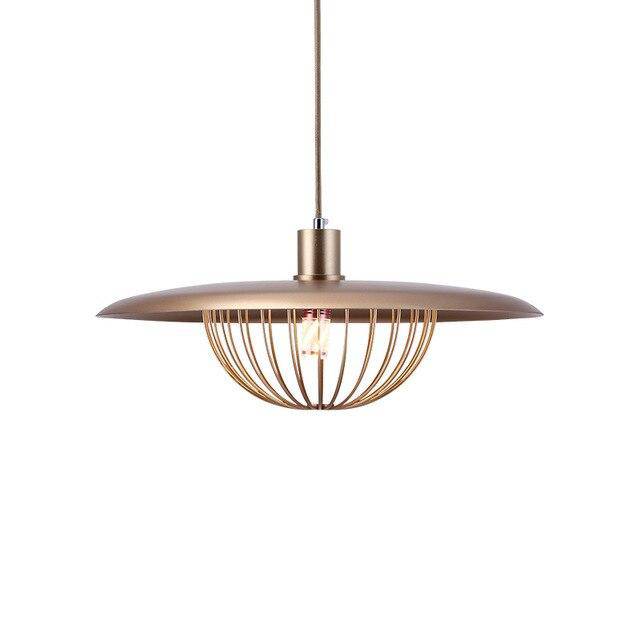 Suspension dorée en cage design | Marco Lucetti Doré