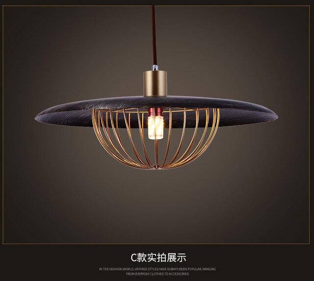 Suspension dorée en cage design | Marco Lucetti Noir