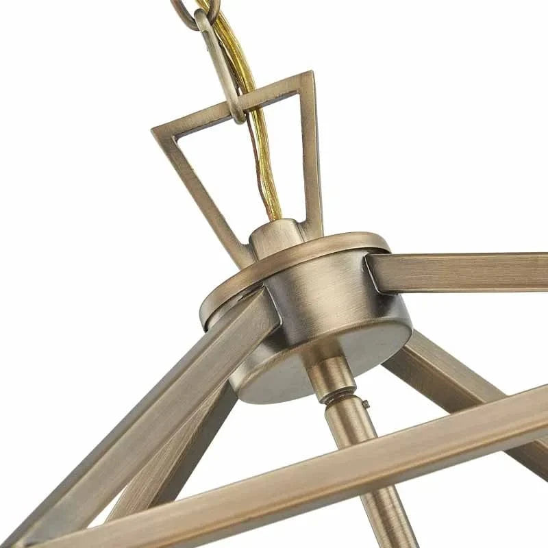 Suspension dorée LED BirdsCage | Marco Lucetti