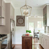 Suspension dorée LED BirdsCage | Marco Lucetti