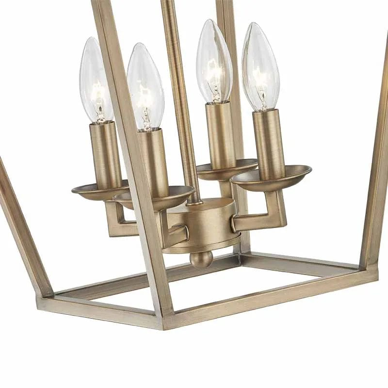 Suspension dorée LED BirdsCage | Marco Lucetti