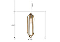 Suspension Double Boucle Dorée - Élégance et Style | Marco Lucetti