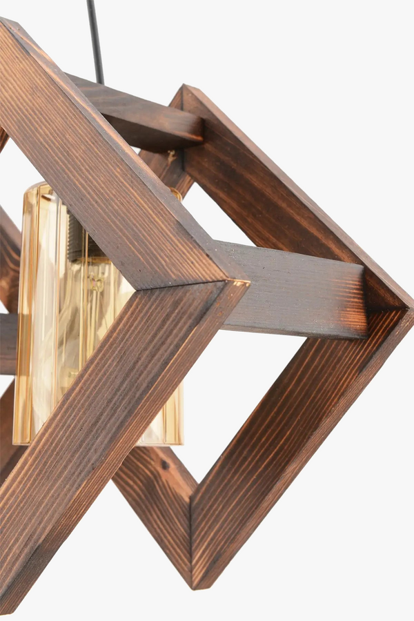 Suspension double en bois de qualité premium