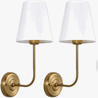 Suspension Double Vintage Antique à 2 Lumières avec Entonnoir Évasé et Abat-jour en Tissu Beige en Lin | Marco Lucetti