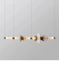 Suspension Duplex Moderne pour Hall avec Escalier en Verre | Marco Lucetti B 120 cm de longueur