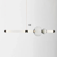 Suspension Duplex Moderne pour Hall avec Escalier en Verre | Marco Lucetti E 100 cm de longueur