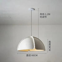 Suspension Éclairage acoustique Feutre Postmoderne Minimaliste Brandé pour Salon Chambre Salle à Manger | Marco Lucetti Beige 60cm