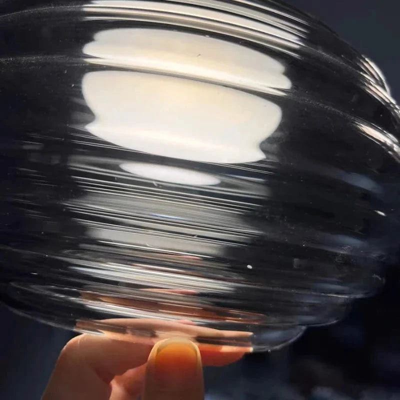 Suspension Élégance en verre fumé gris. | Marco Lucetti