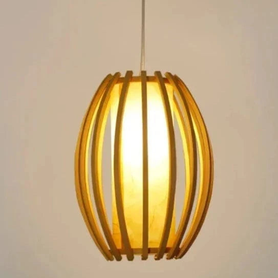 Suspension en bambou de style chinois | Marco Lucetti 26X32CM