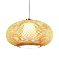 Suspension en bambou design - Boule ovale | Marco Lucetti