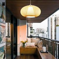 Suspension en bambou design - Boule ovale | Marco Lucetti