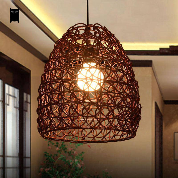 Suspension en bambou design Café cosy | Marco Lucetti Marron