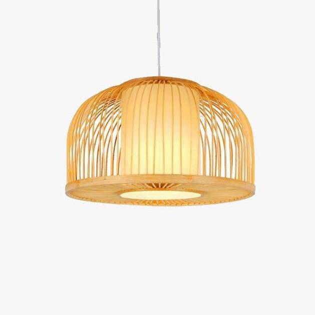 Suspension en bambou LED - Cylindres style Asian | Marco Lucetti