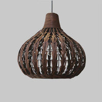 Suspension en bambou Rattan, couleur marron intense | Marco Lucetti