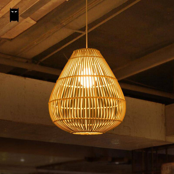 Suspension en bambou Rattan Curve. | Marco Lucetti