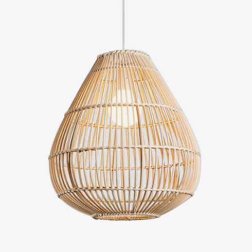 Suspension en bambou Rattan Curve. | Marco Lucetti