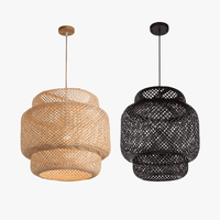 Suspension en bambou tissé style rétro design contemporain | Marco Lucetti