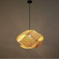 Suspension en bambou tressé "Bamboo Chic" | Marco Lucetti 50x40cm