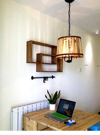 Suspension en bois antique - Modèle Tonneau | Marco Lucetti