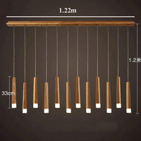 Suspension en bois contemporain | Marco Lucetti 12 têtes / Blanc