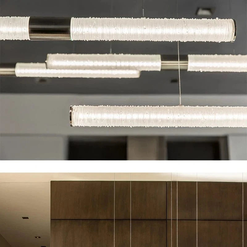 Suspension en bois design nordique moderne avec LED gradable | Marco Lucetti