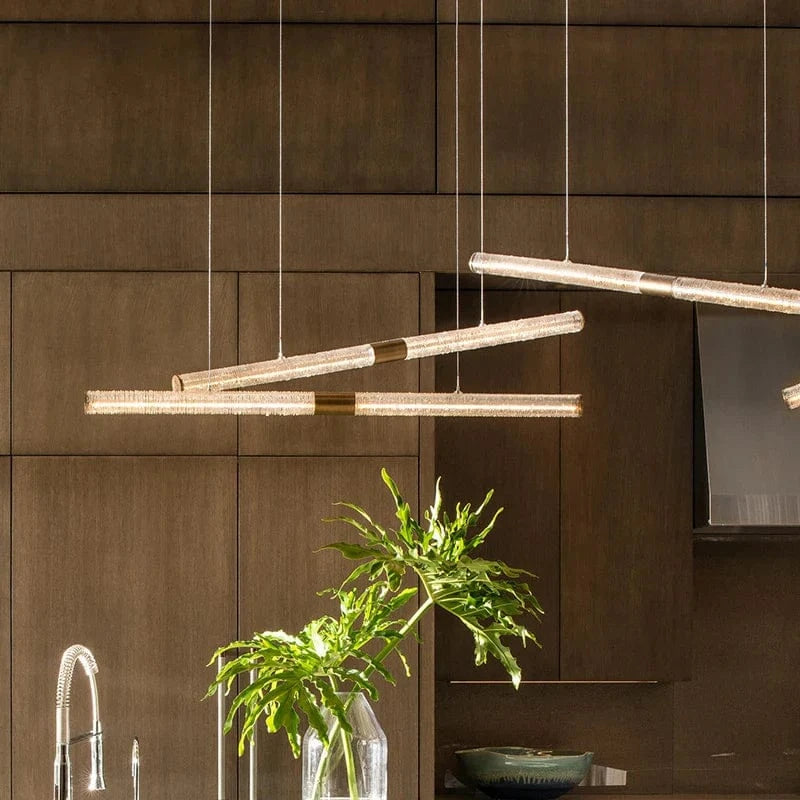 Suspension en bois design nordique moderne avec LED gradable | Marco Lucetti