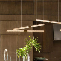 Suspension en bois design nordique moderne avec LED gradable | Marco Lucetti