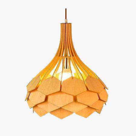 Suspension colorée Wooden Bloom