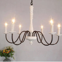 Suspension en bois « French Touch » pour salon | Marco Lucetti Blanc vintage