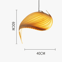 Suspension en bois japonaise - Ligne Longue | Marco Lucetti 1 lampe