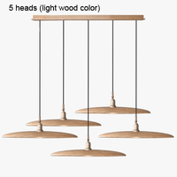 Suspension en bois - Lustre design minimaliste pour salle à manger, restaurant et hôtel | Marco Lucetti