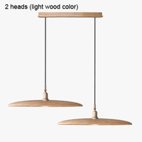 Suspension en bois - Lustre design minimaliste pour salle à manger, restaurant et hôtel | Marco Lucetti