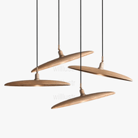 Suspension en bois - Lustre design minimaliste pour salle à manger, restaurant et hôtel | Marco Lucetti