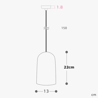 Suspension en bois massif en forme arrondie | Marco Lucetti