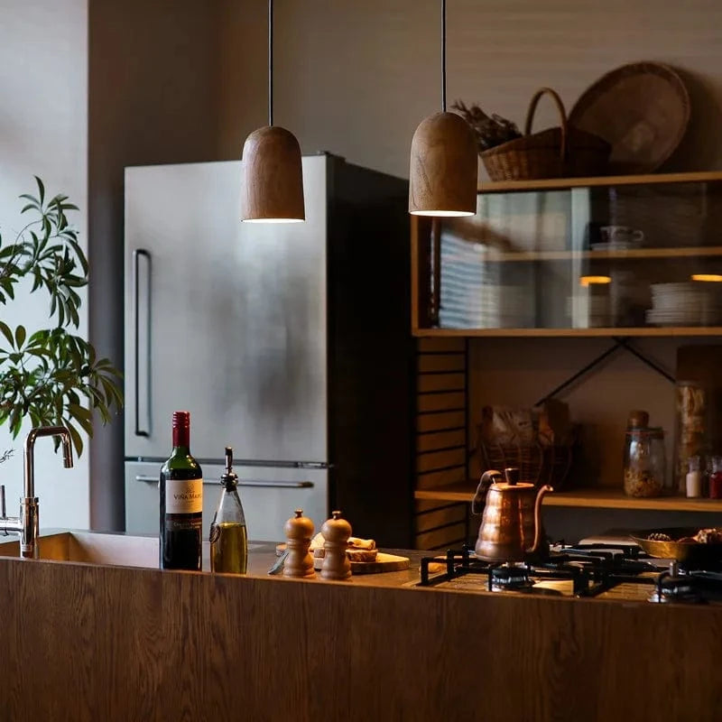 Suspension en bois massif en forme arrondie | Marco Lucetti