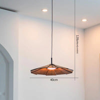 Suspension en bois massif style japonais | Marco Lucetti Bois de noyer