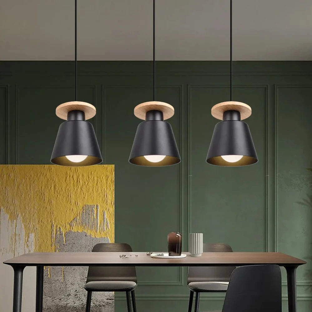 Suspension en bois moderne - Collection Scandinave - Luminaire Design pour Salle à Manger, Salon et Cuisine | Marco Lucetti