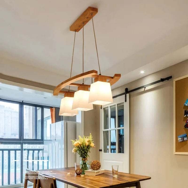 Suspension en bois nordique : Lampes suspendues modernes pour salle à manger, salon et cuisine | Marco Lucetti Bois 75cm