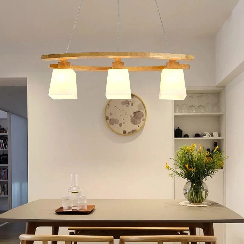 Suspension en bois nordique : Lampes suspendues modernes pour salle à manger, salon et cuisine | Marco Lucetti Bois 75cm